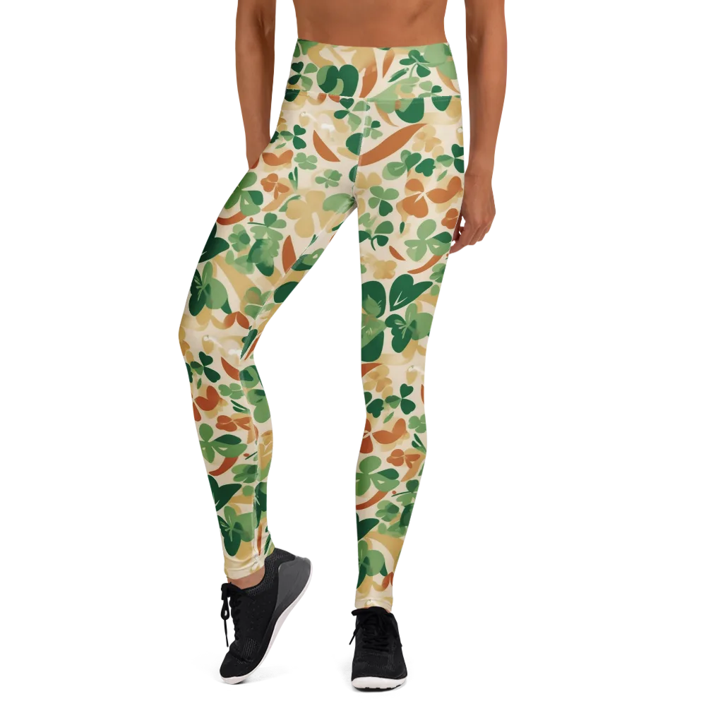 Clover Canopy on Yoga Leggings — Front