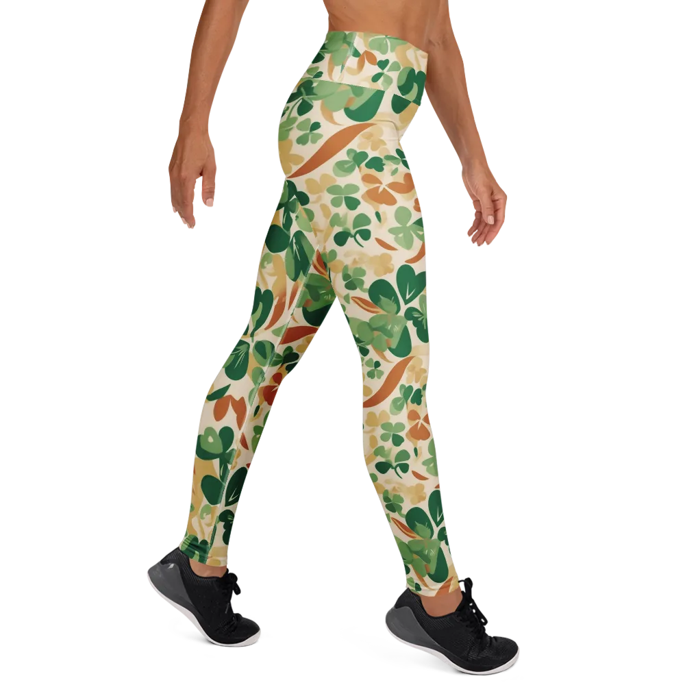 Clover Canopy on Yoga Leggings — Right