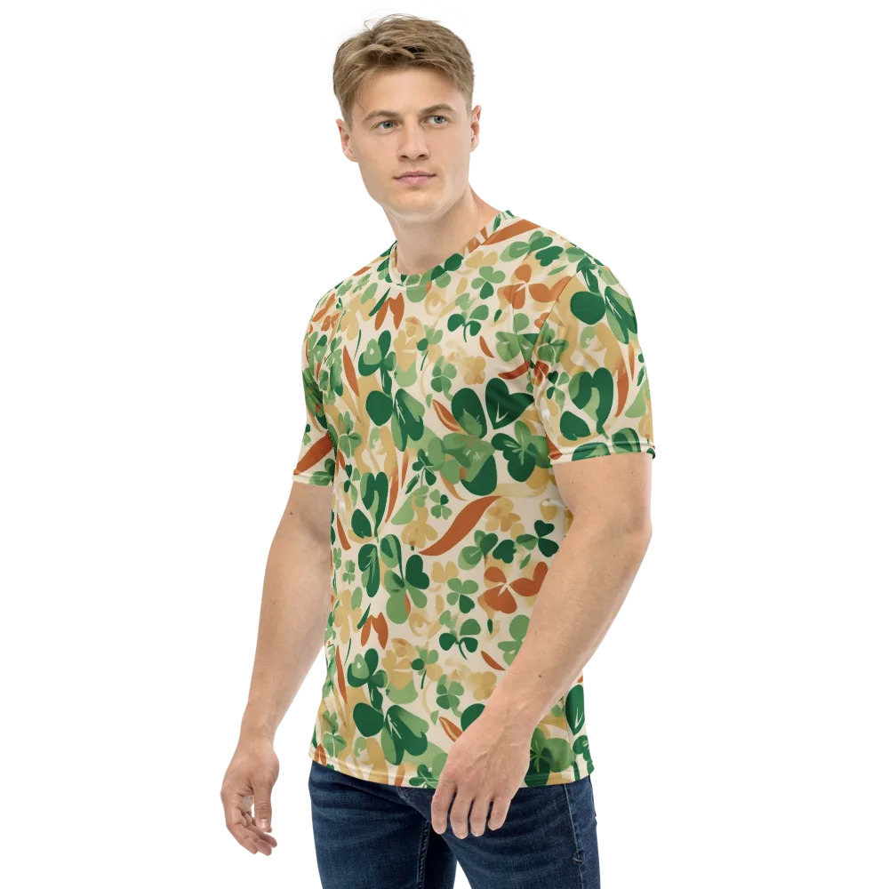 Clover Canopy on Men's Crew Neck T-Shirt — Left