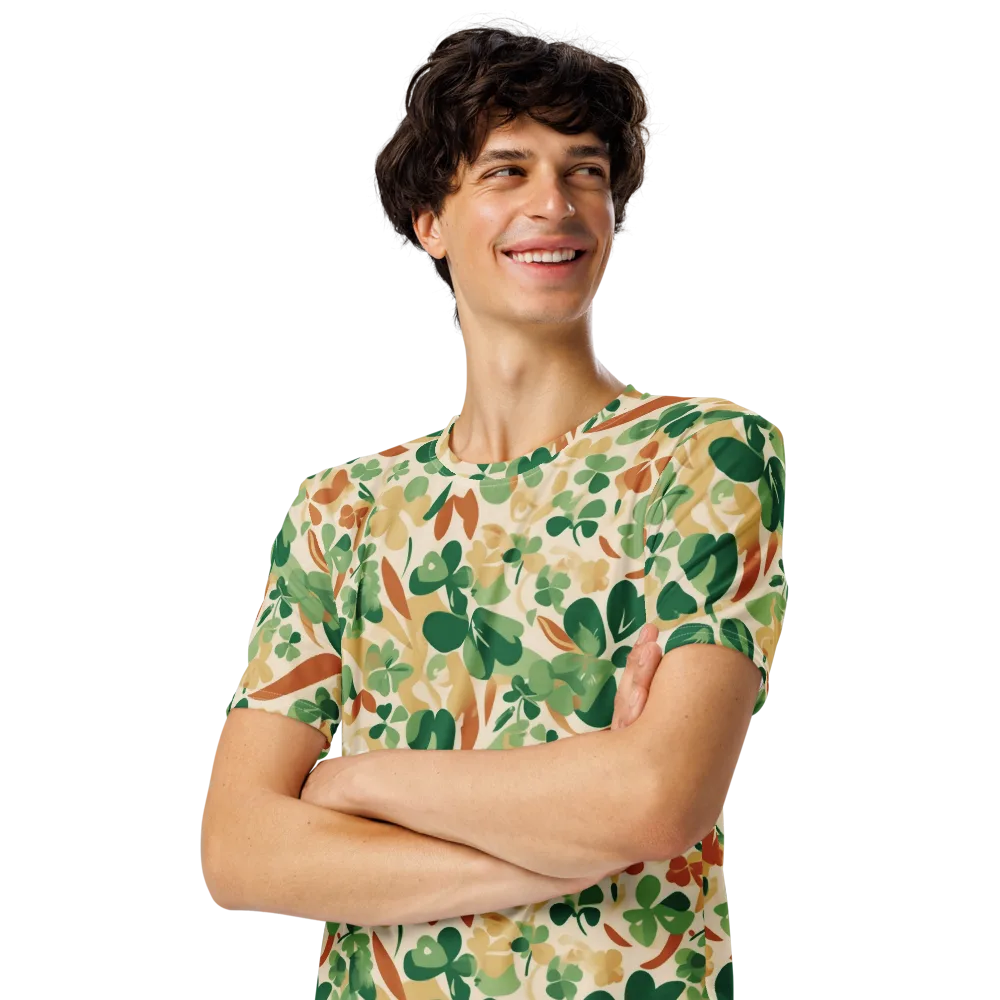 Clover Canopy on Men's Crew Neck T-Shirt — Left Front