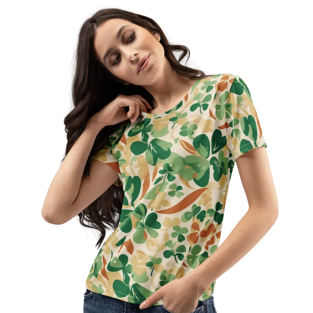 Clover Canopy on Women's Crew Neck T-Shirt — Left Front