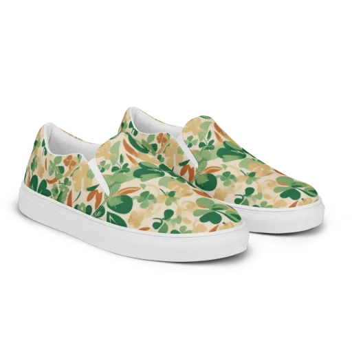 Clover Canopy on a Men's Slip-On Canvas Shoes
