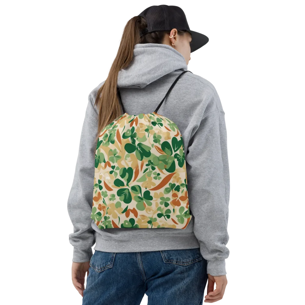 Clover Canopy on Drawstring Bag — Front