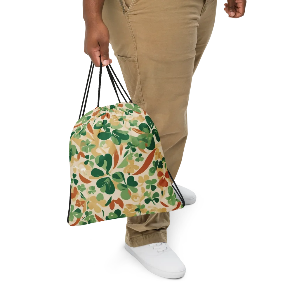 Clover Canopy on Drawstring Bag — Front