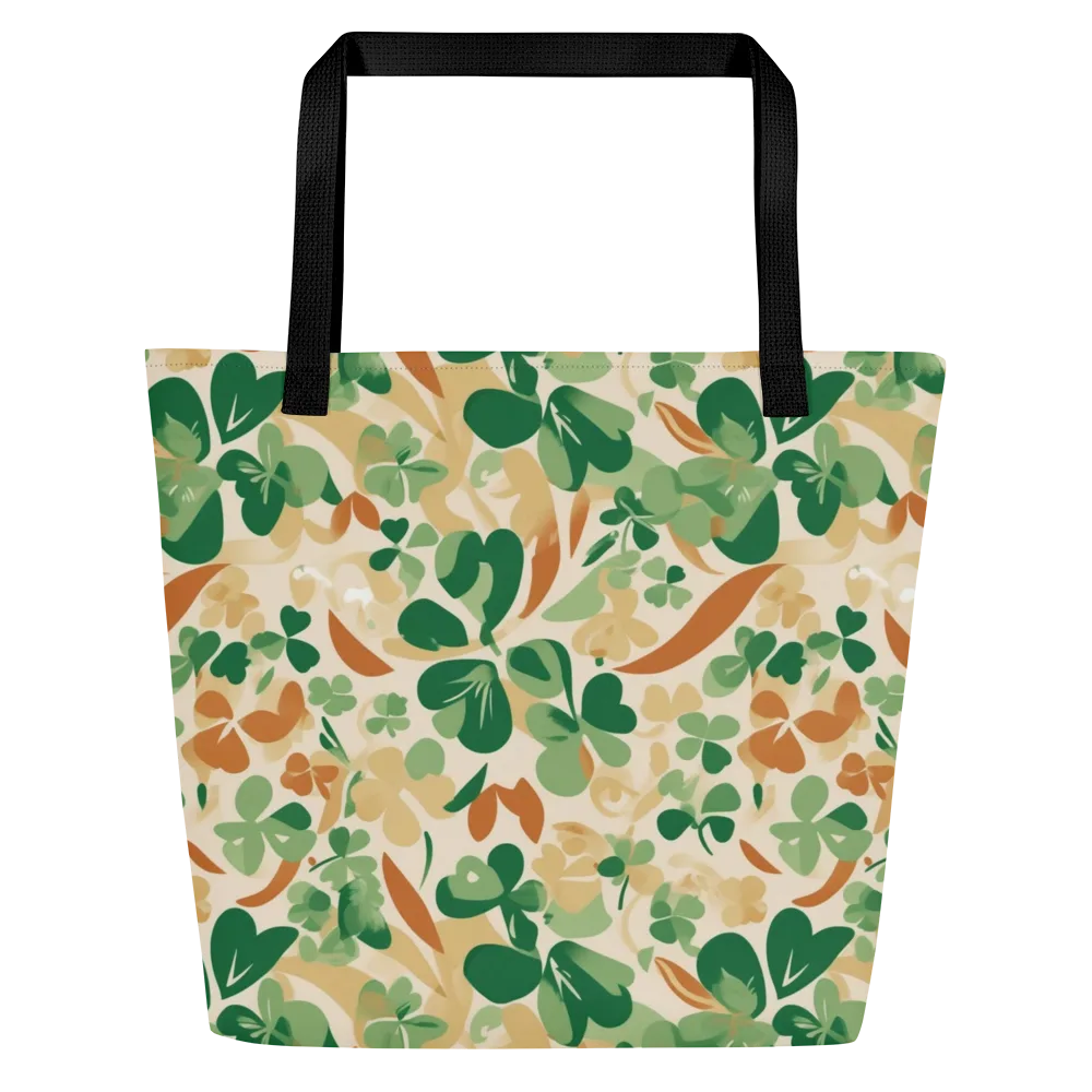 Clover Canopy on Large Tote Bag W/ Pocket — Front
