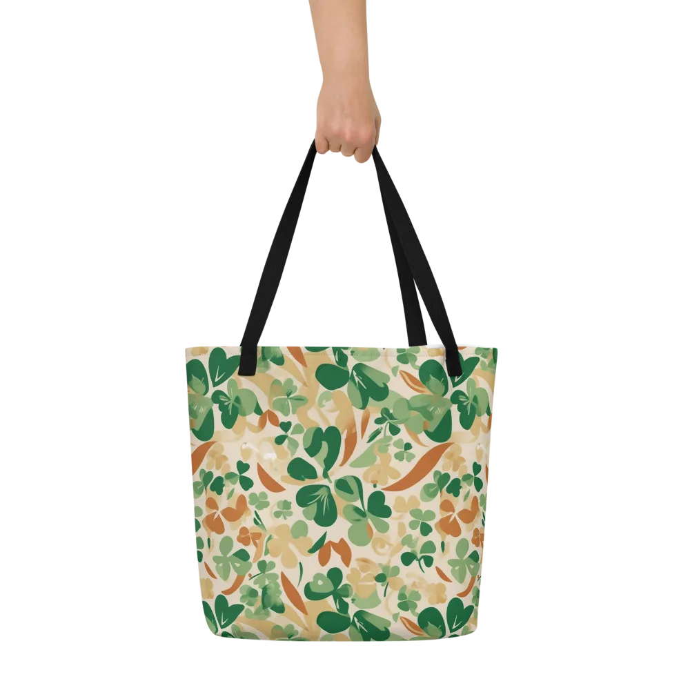 Clover Canopy on Large Tote Bag W/ Pocket — Front