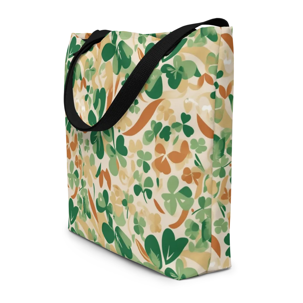 Clover Canopy on Large Tote Bag W/ Pocket — Front