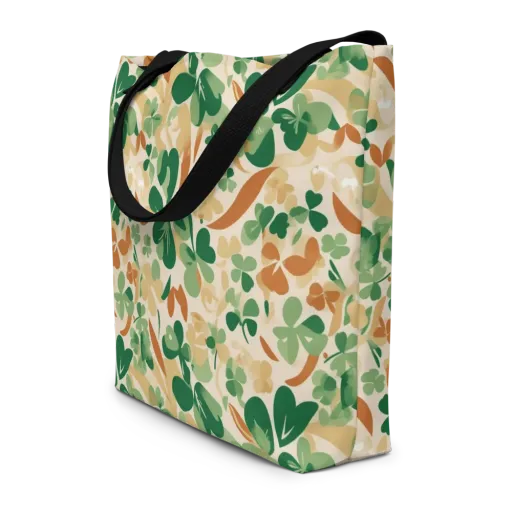 Clover Canopy on a Large Tote Bag W/ Pocket