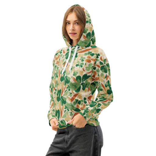 Clover Canopy on a Cotton Hoodie