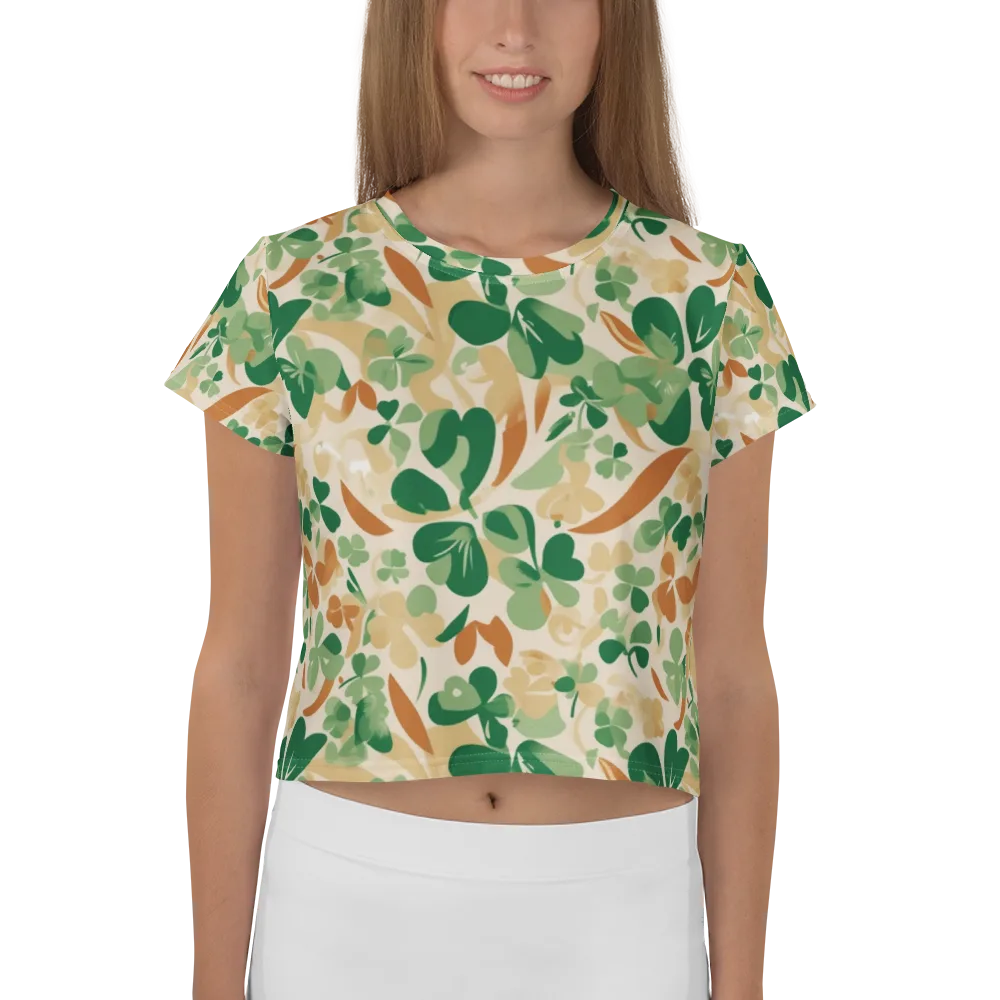 Clover Canopy on Crop Tee — Front