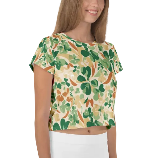 Clover Canopy on a Crop Tee