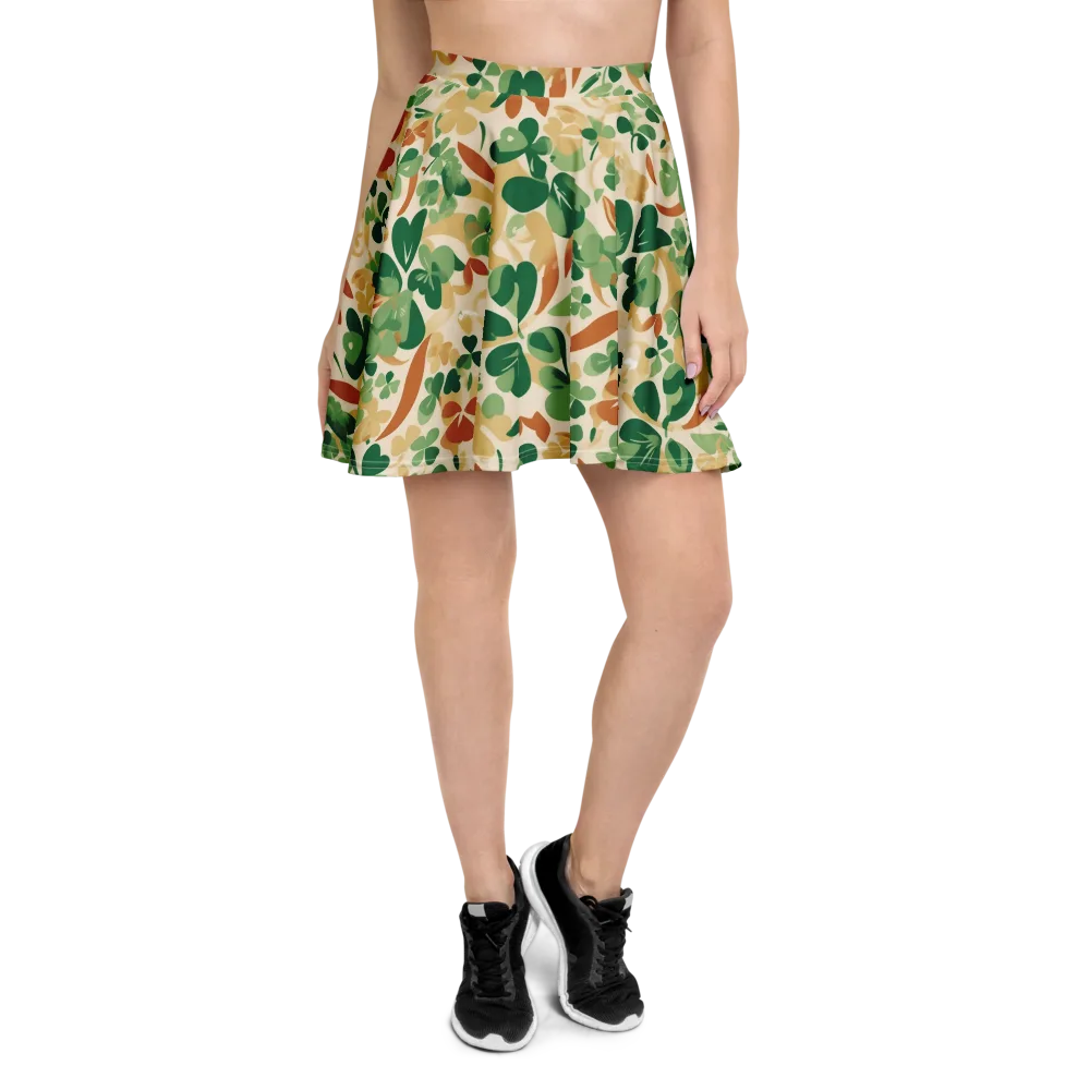 Clover Canopy on Skater Skirt — Front