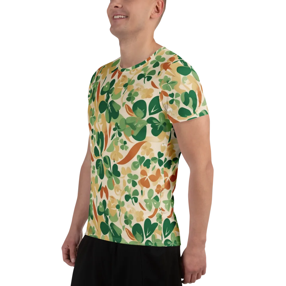 Clover Canopy on Men's Athletic T-Shirt — Left