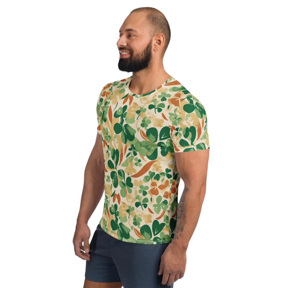 Clover Canopy on Men's Athletic T-Shirt — Left