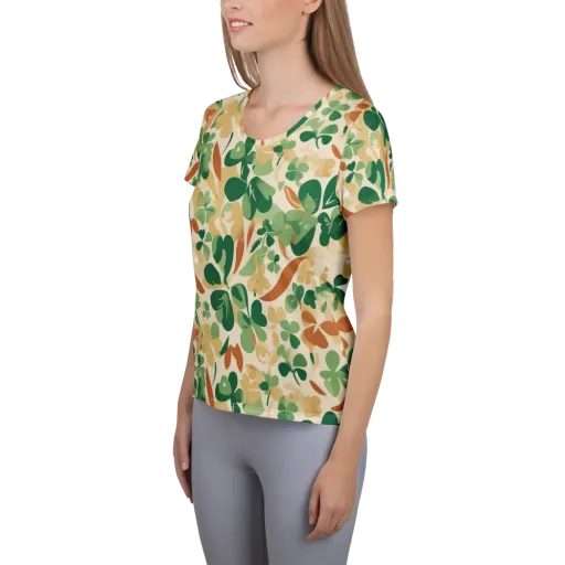 Clover Canopy on a Women's Athletic T-Shirt