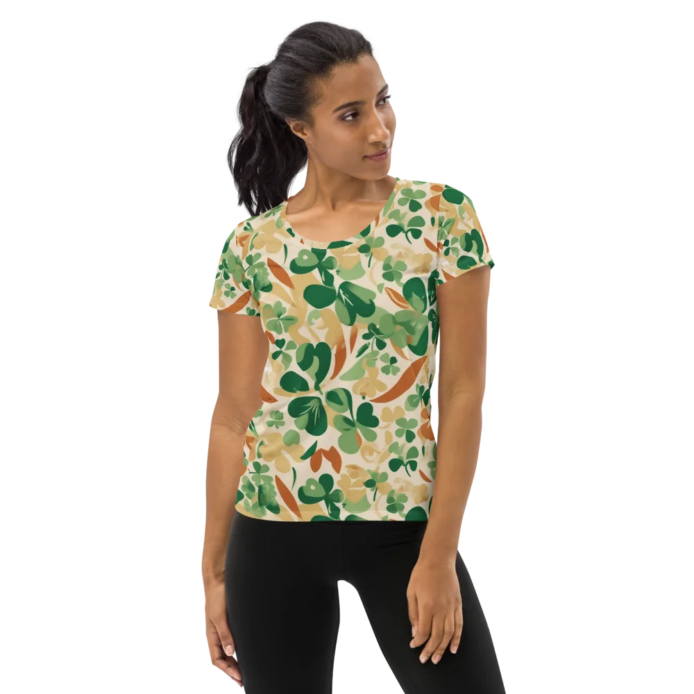 Clover Canopy on Women's Athletic T-Shirt — Front