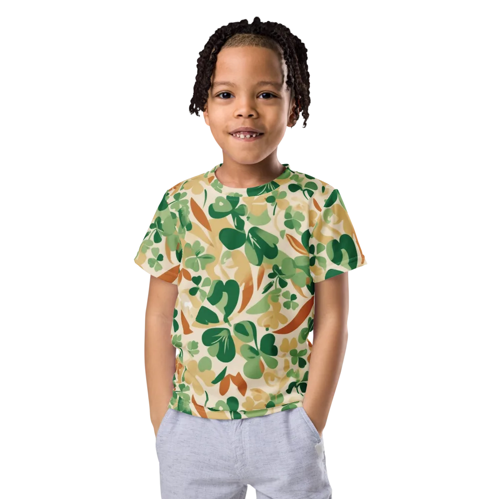 Clover Canopy on Kids Crew Neck T-Shirt — Front