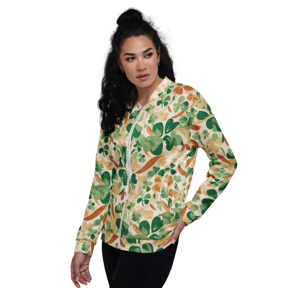 Clover Canopy on Bomber Jacket — Left