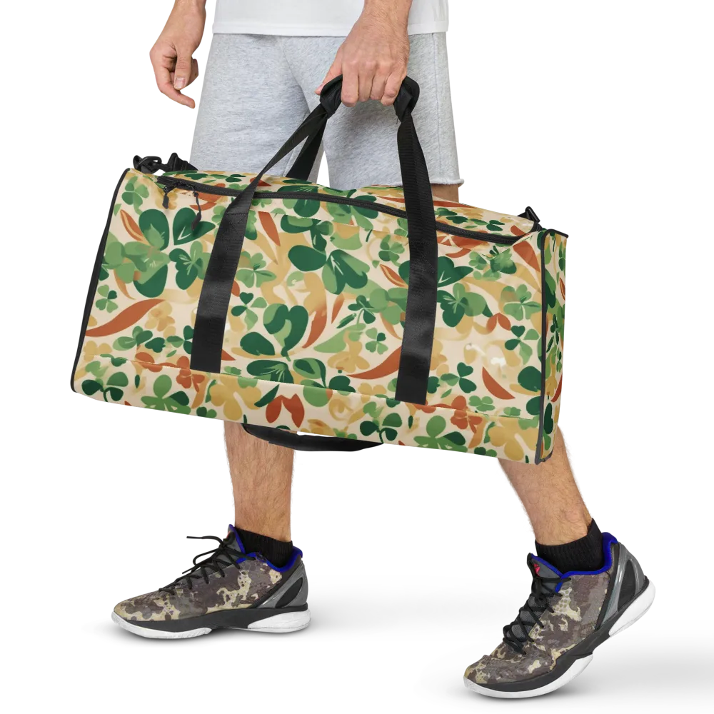 Clover Canopy on Duffle Bag — Front