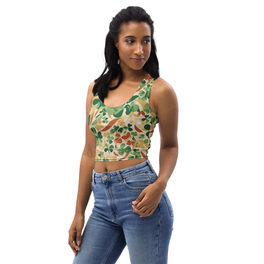 Clover Canopy on Crop Top — Left Front