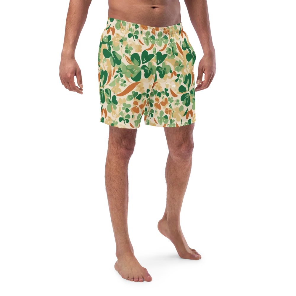 Clover Canopy on Swim Trunks — Front