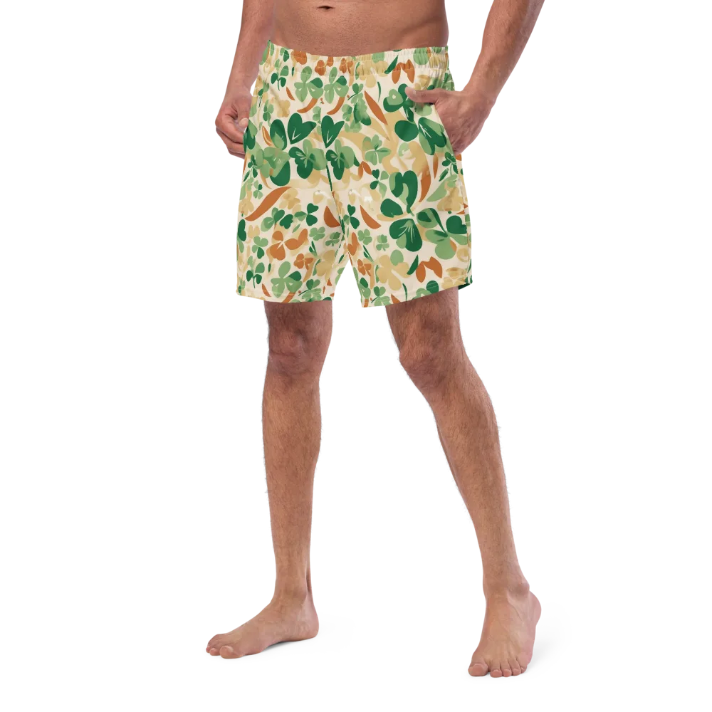 Clover Canopy on Swim Trunks — Left Front