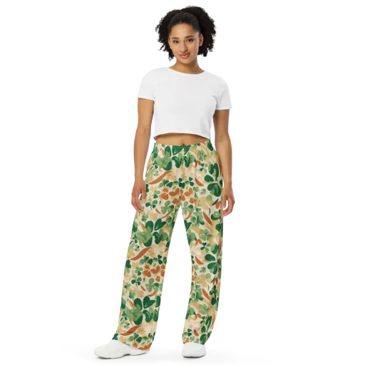 Clover Canopy on a Wide-Leg Pants