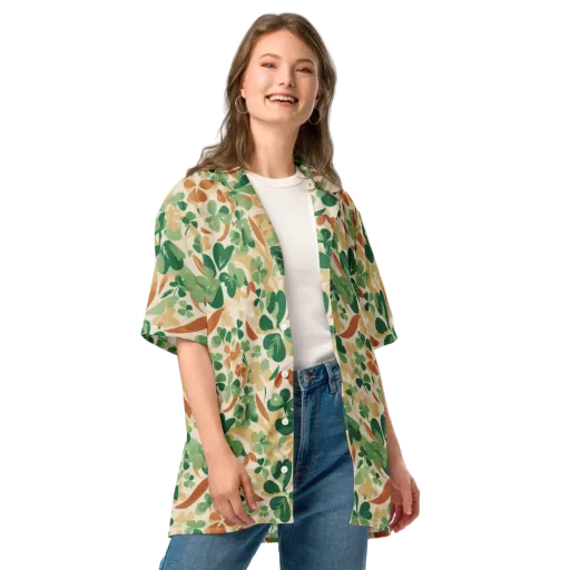 Clover Canopy on a Button Shirt