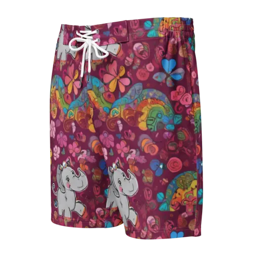 Kaleidoscope Safari on a Men's Board Shorts