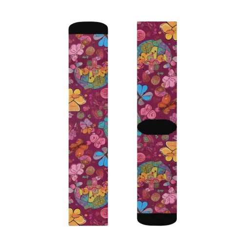 Kaleidoscope Safari on a Socks