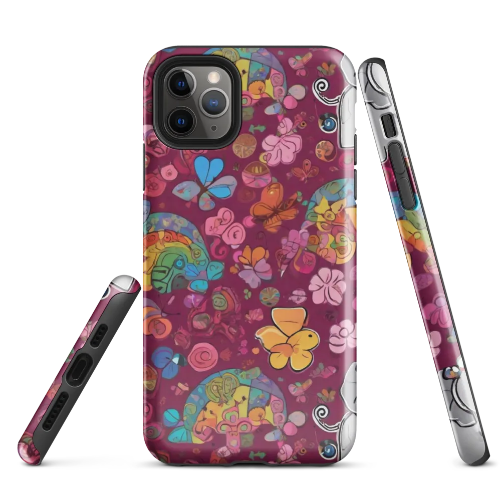 Kaleidoscope Safari on Tough Case for iPhone® — Front