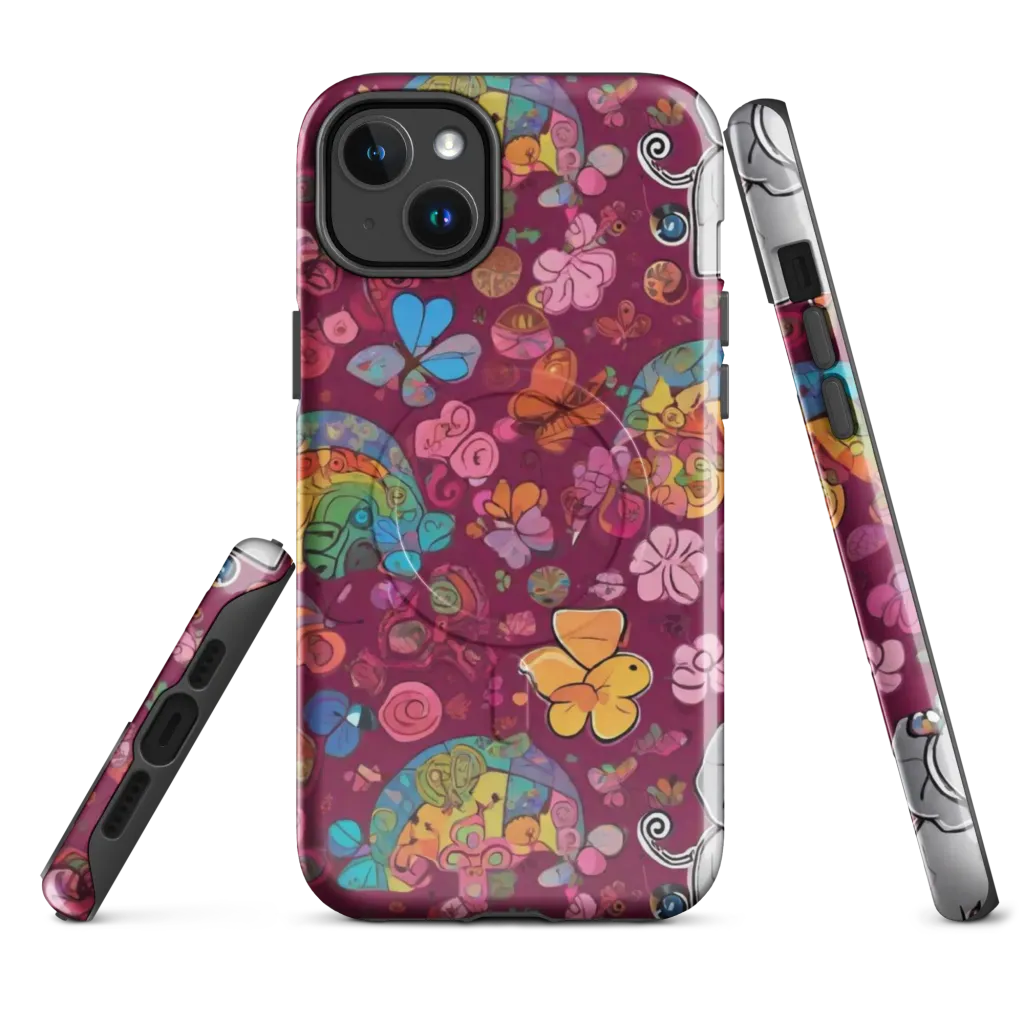 Kaleidoscope Safari on MagSafe Tough Case for iPhone® — Front