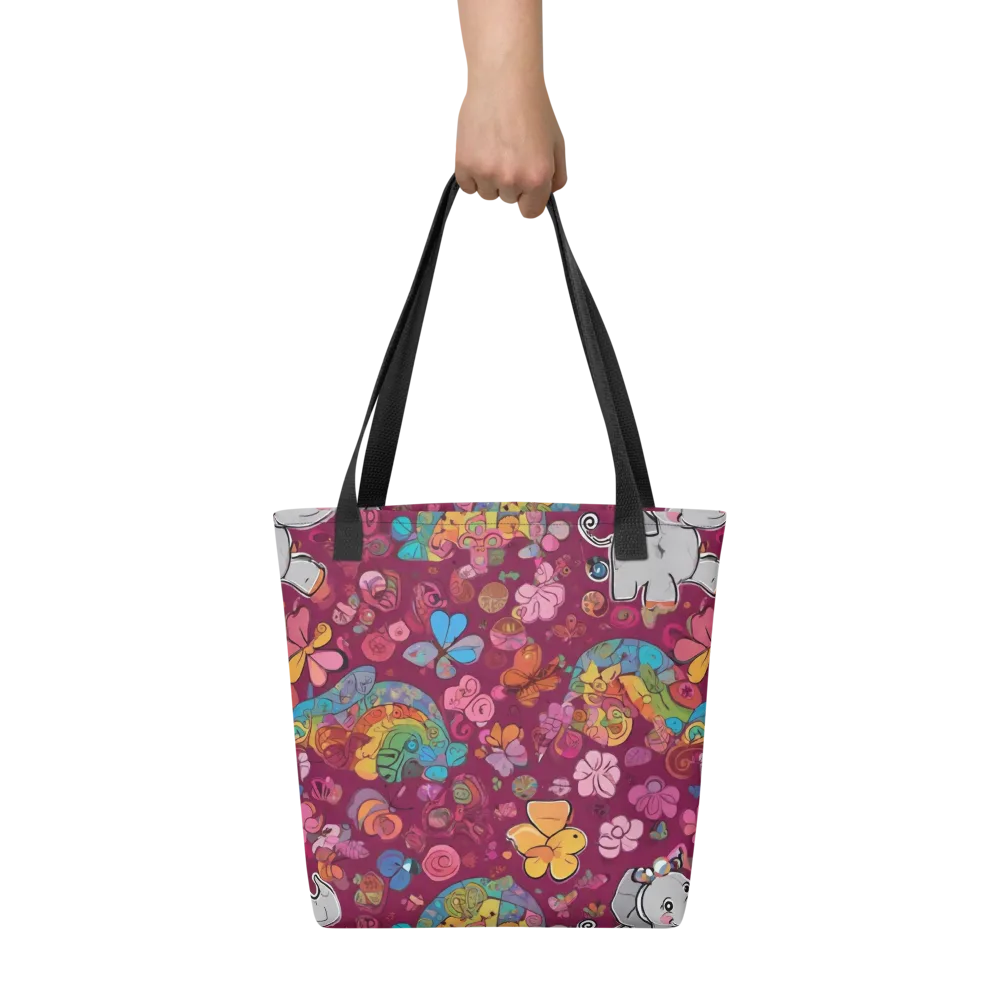 Kaleidoscope Safari on Tote Bag — Front