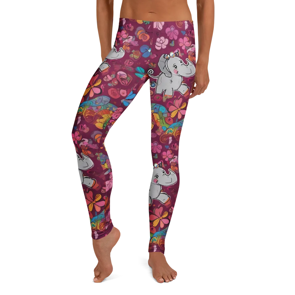 Kaleidoscope Safari on Leggings — Front