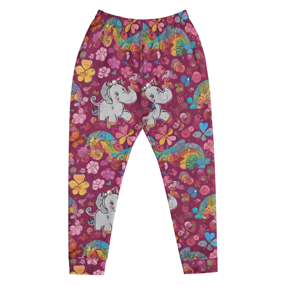 Kaleidoscope Safari on Men's Joggers — Front