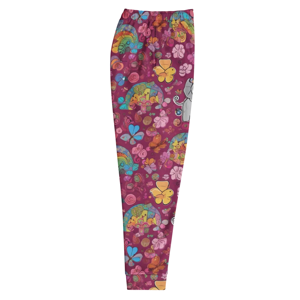 Kaleidoscope Safari on Men's Joggers — Right