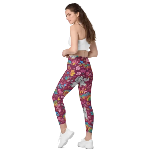 Kaleidoscope Safari on a Leggings with Pockets