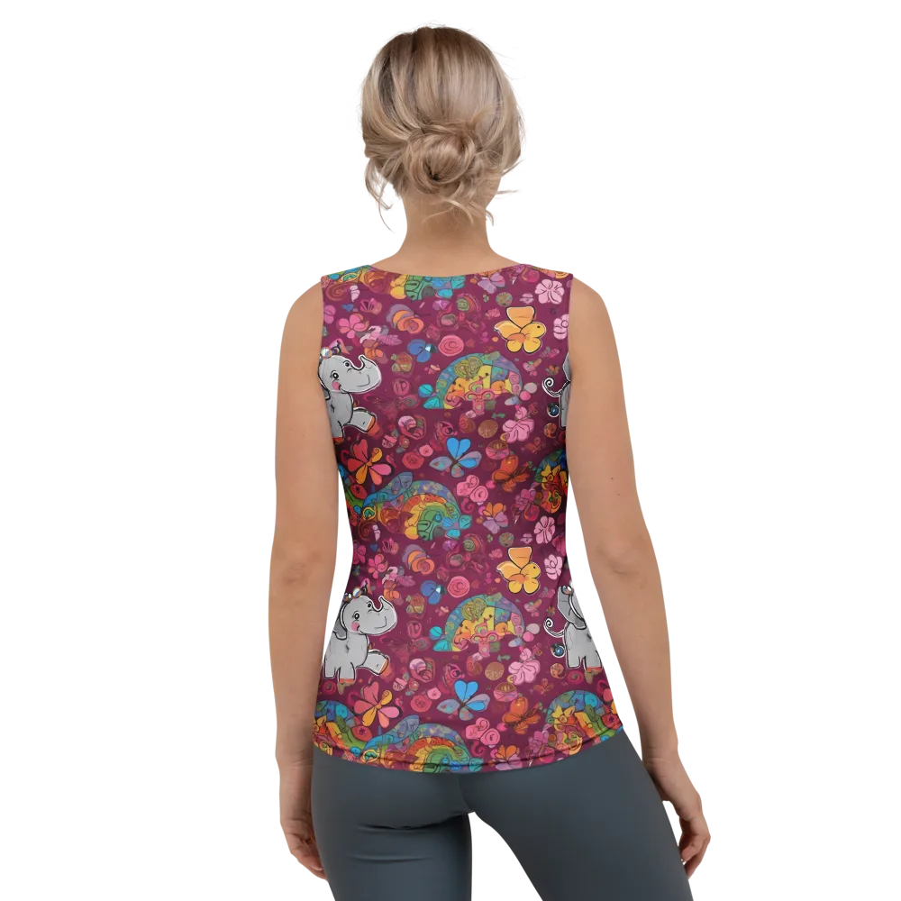 Kaleidoscope Safari on Women's Tank Top — Back