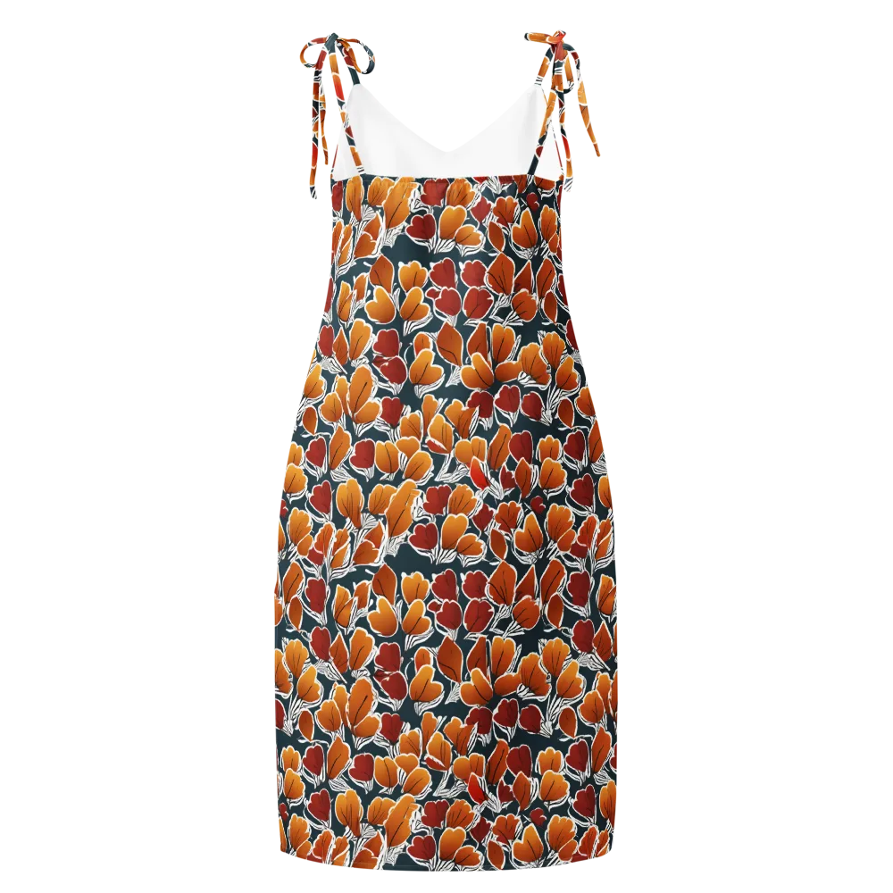 Ink-bloom Heatwave on Slip Dress — Back