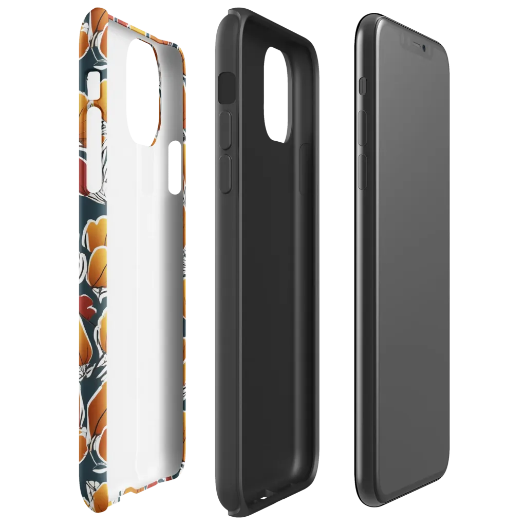 Ink-bloom Heatwave on Tough Case for iPhone® — Right