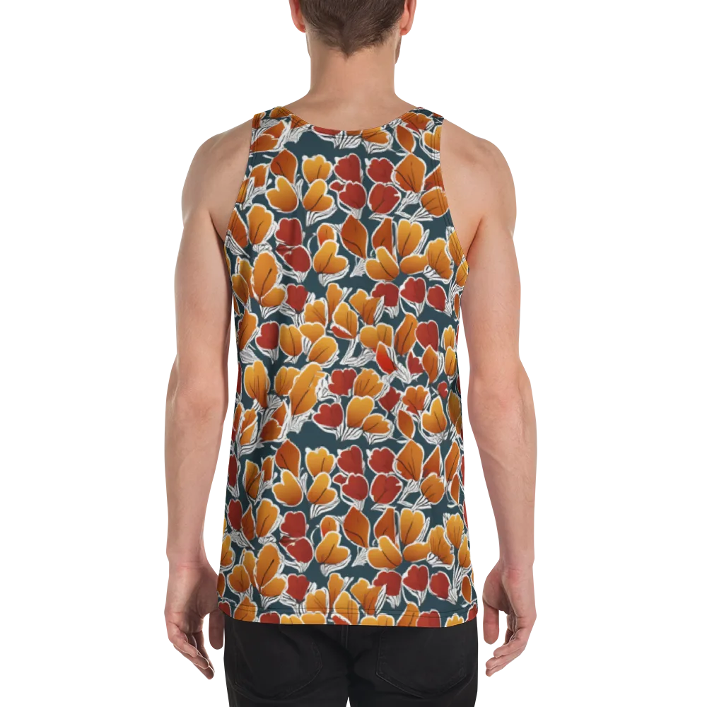 Ink-bloom Heatwave on Men's Tank Top — Back