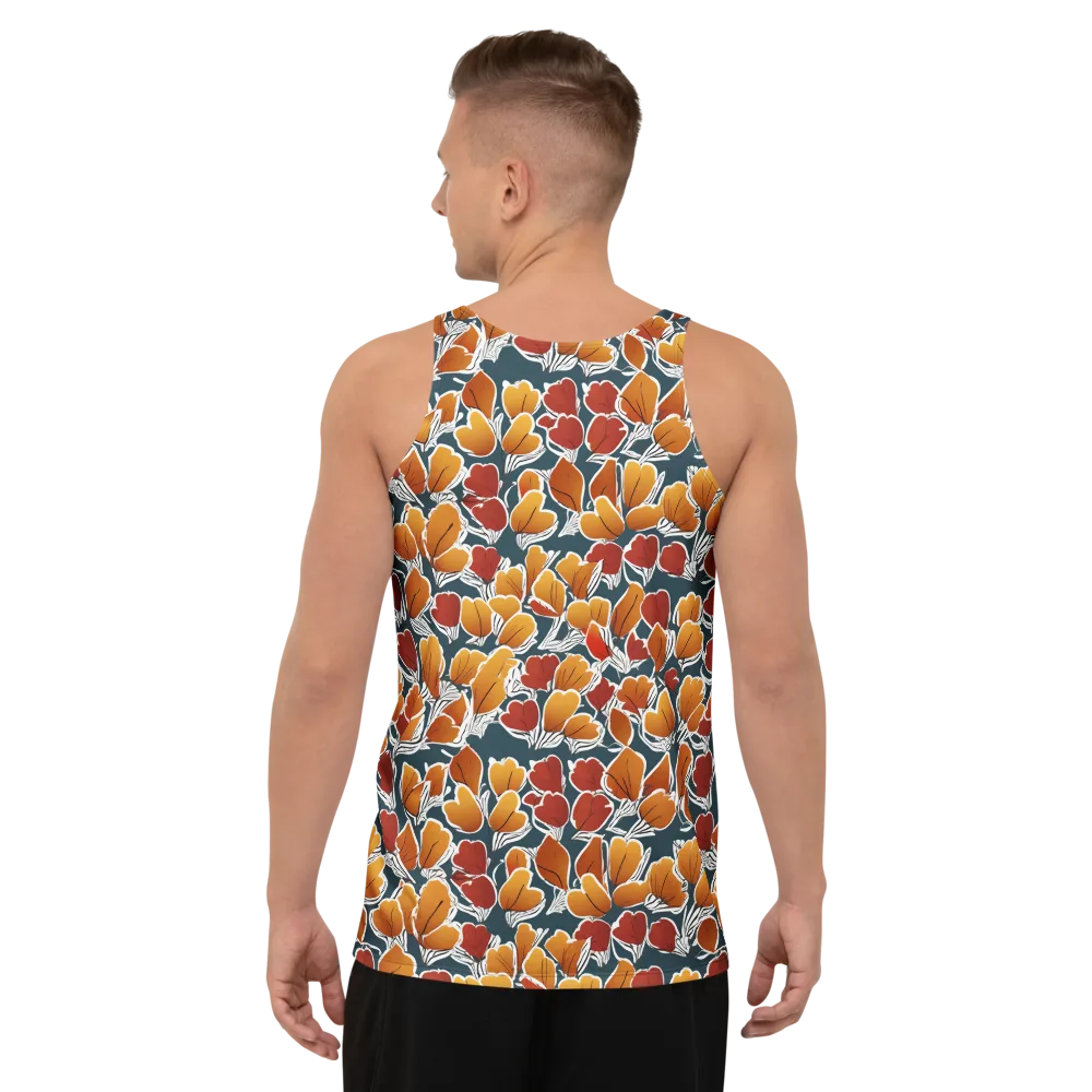 Ink-bloom Heatwave on Men's Tank Top — Back