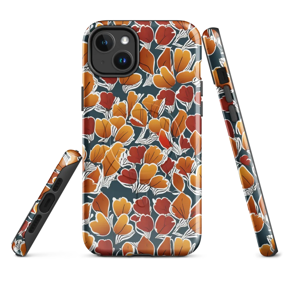 Ink-bloom Heatwave on MagSafe Tough Case for iPhone® — Front