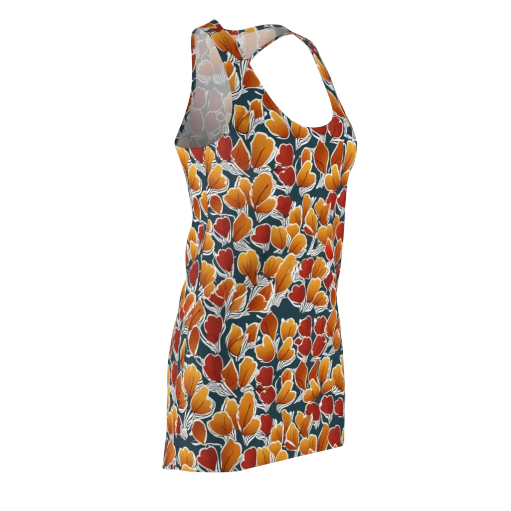 Ink-bloom Heatwave on Racerback Dress — Front Side