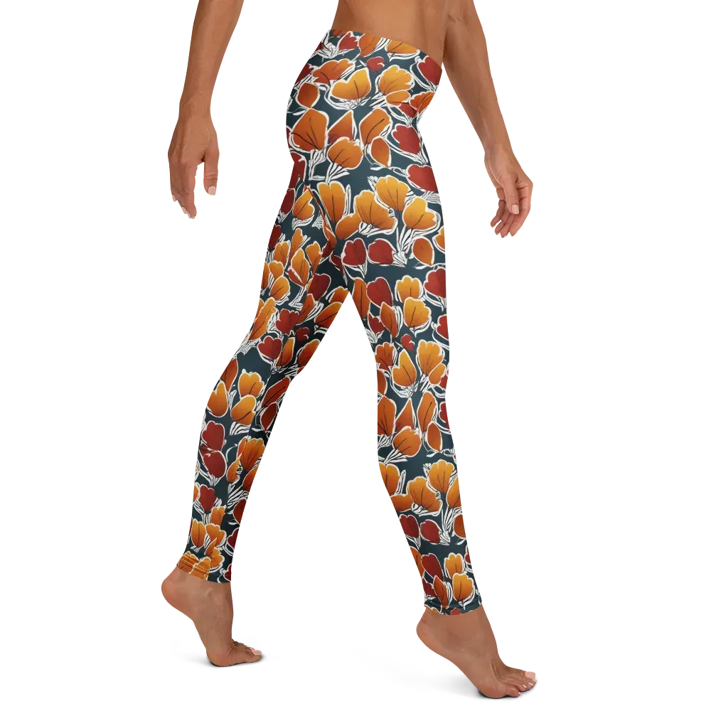 Ink-bloom Heatwave on Leggings — Right