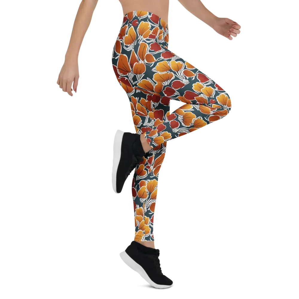 Ink-bloom Heatwave on Leggings — Right