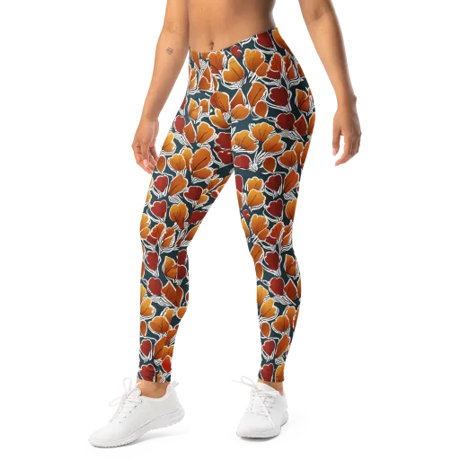 Ink-bloom Heatwave on a Leggings