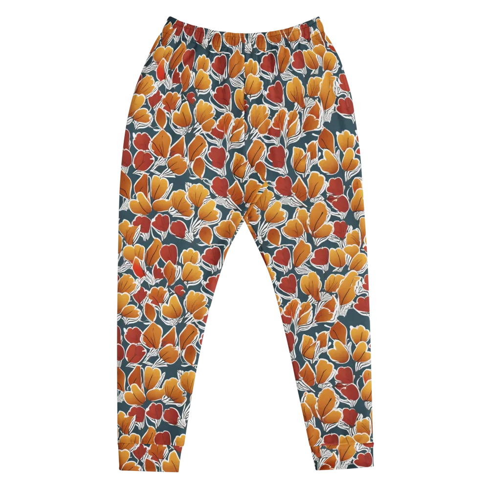 Ink-bloom Heatwave on Men's Joggers — Front