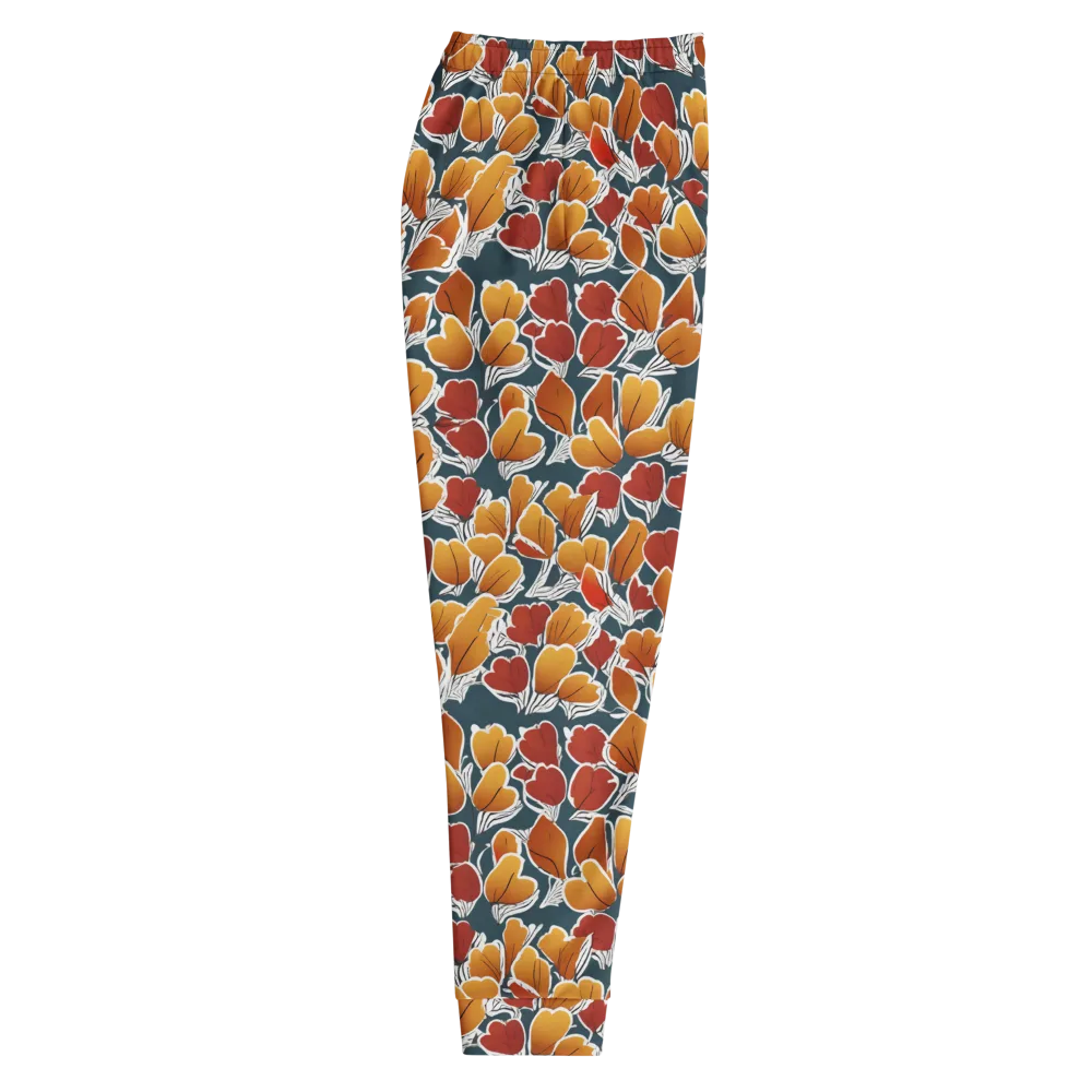 Ink-bloom Heatwave on Men's Joggers — Right