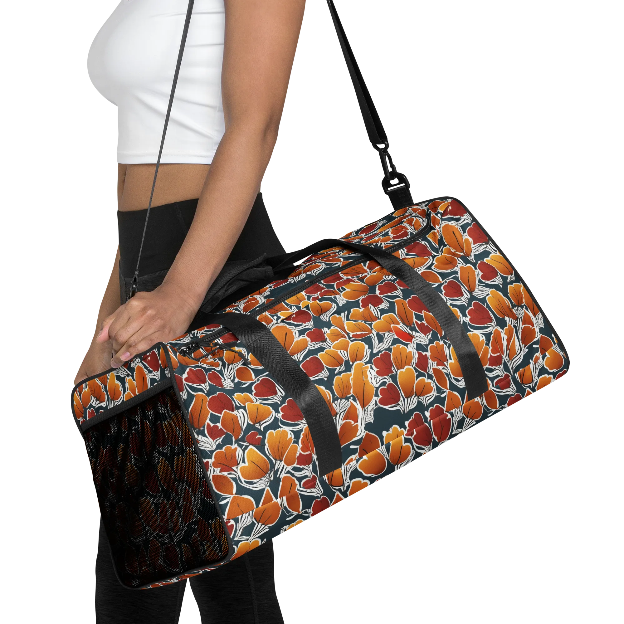 Ink-bloom Heatwave on Duffle Bag — Front